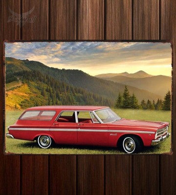 Металлическая табличка Plymouth Belvedere II 4-door Station Wagon (AR1 2-MR77)